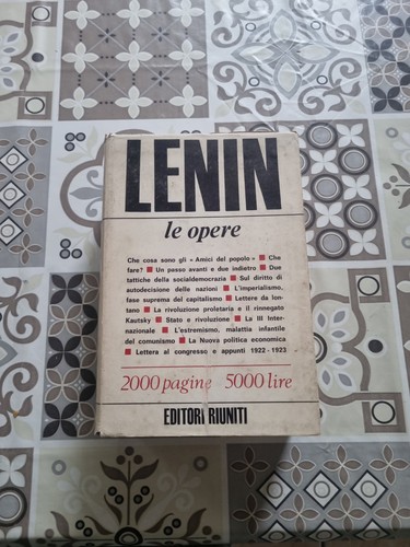 Lenin opere complete - opere,